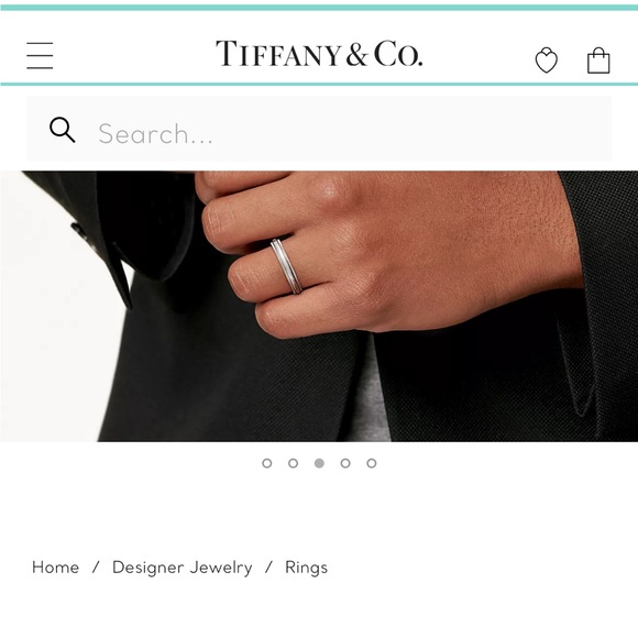 Tiffany & Co. Classic Milgrain Wedding Band in Platinum unisex - Picture 2 of 8